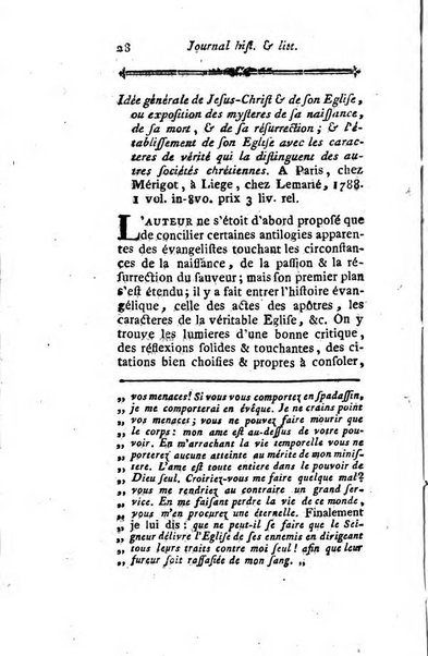 Journal historique et littéraire