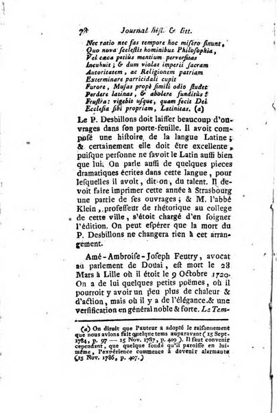 Journal historique et littéraire