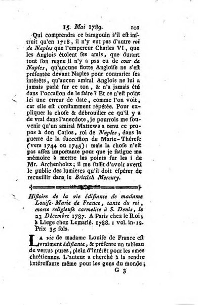 Journal historique et littéraire