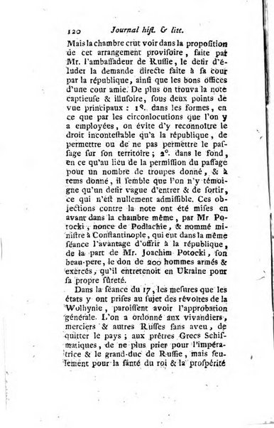 Journal historique et littéraire