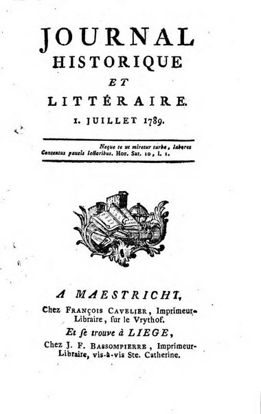 Journal historique et littéraire