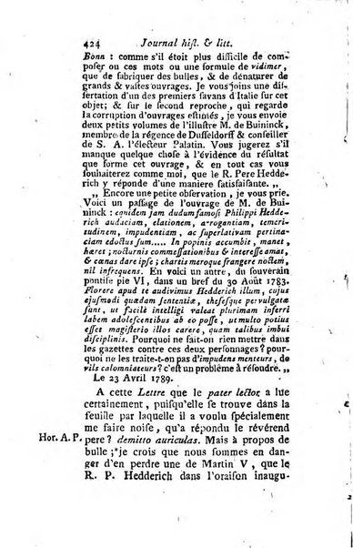 Journal historique et littéraire