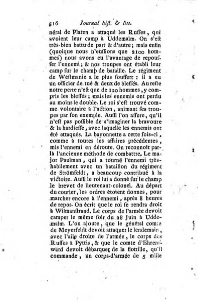 Journal historique et littéraire