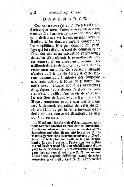 Journal historique et littéraire