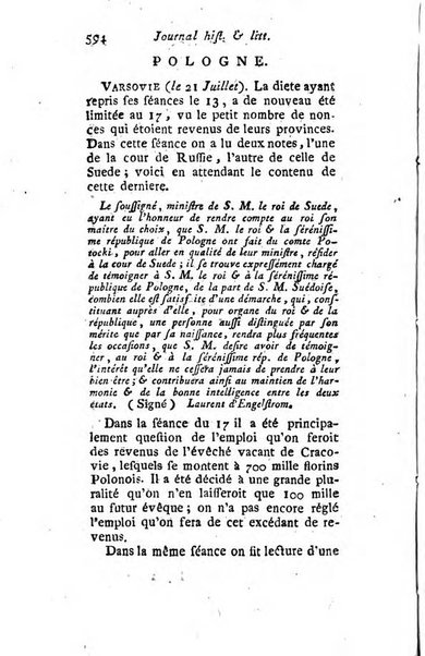 Journal historique et littéraire