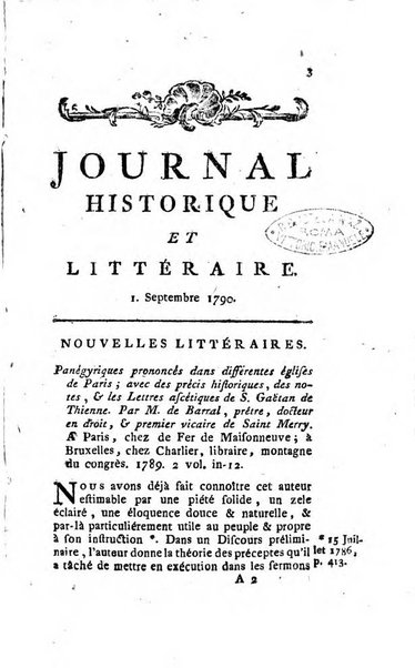 Journal historique et littéraire