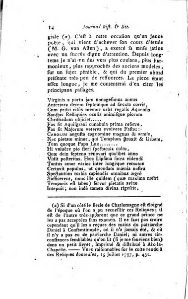 Journal historique et littéraire