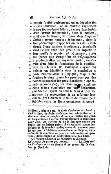 Journal historique et littéraire