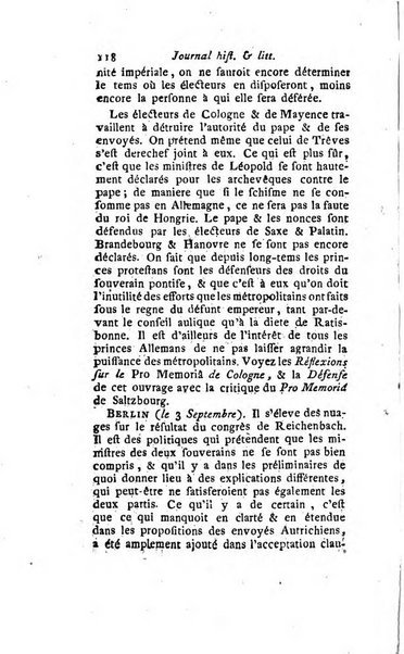 Journal historique et littéraire