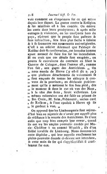 Journal historique et littéraire