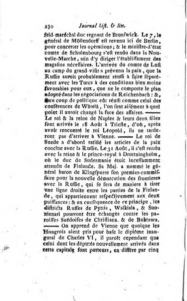 Journal historique et littéraire