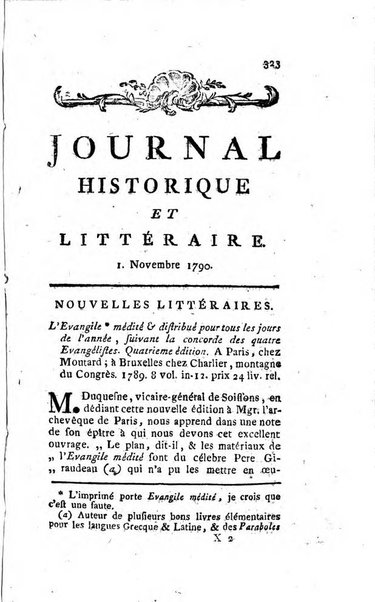 Journal historique et littéraire