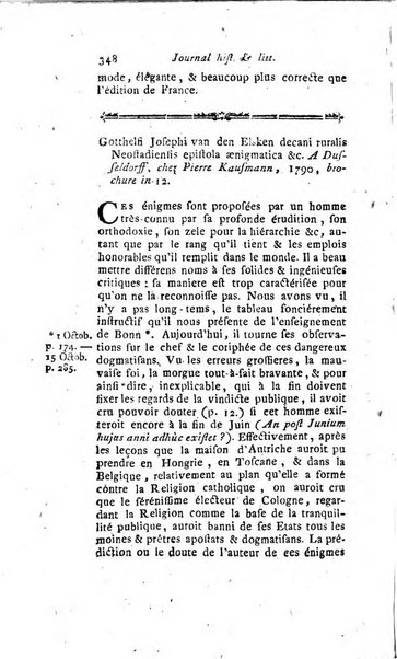 Journal historique et littéraire