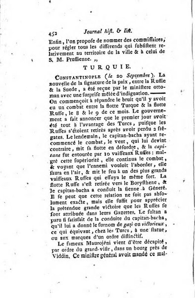 Journal historique et littéraire