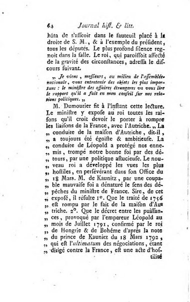 Journal historique et littéraire