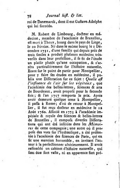 Journal historique et littéraire