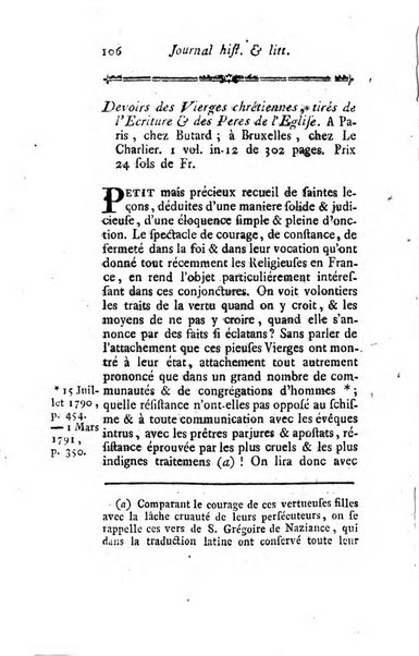 Journal historique et littéraire