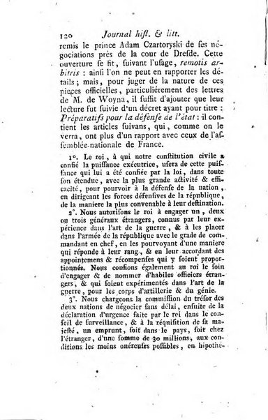 Journal historique et littéraire