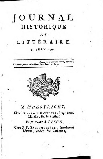 Journal historique et littéraire