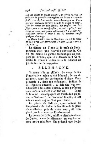 Journal historique et littéraire