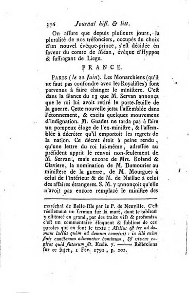 Journal historique et littéraire