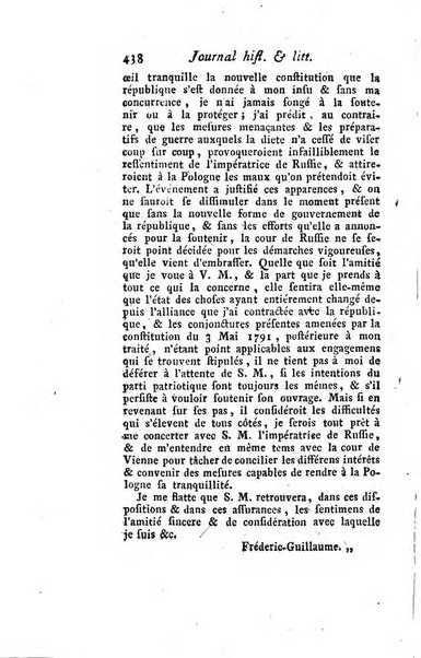 Journal historique et littéraire