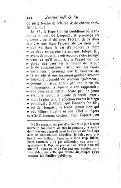 Journal historique et littéraire