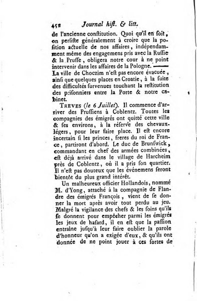 Journal historique et littéraire