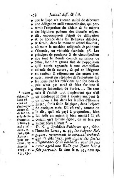 Journal historique et littéraire