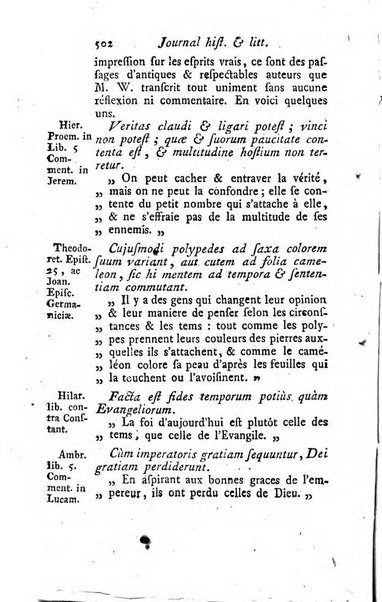 Journal historique et littéraire