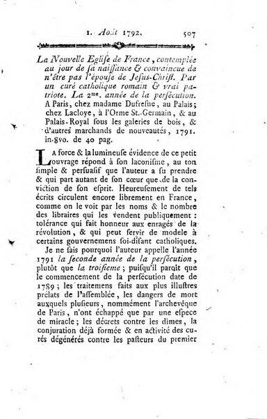 Journal historique et littéraire