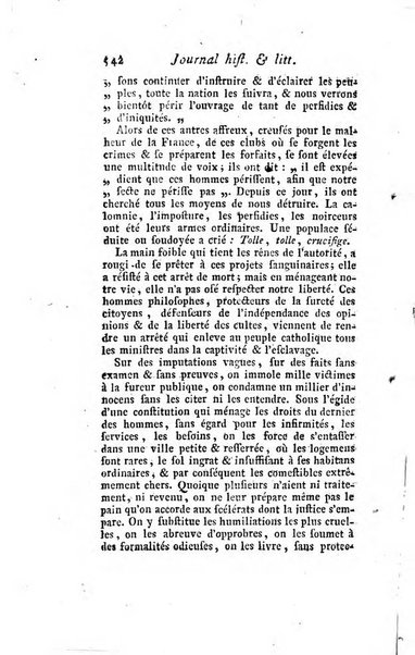 Journal historique et littéraire