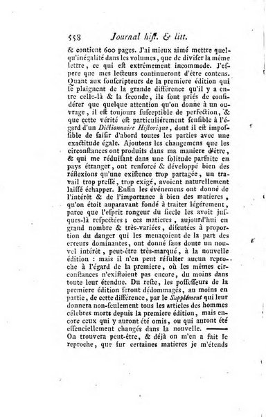 Journal historique et littéraire