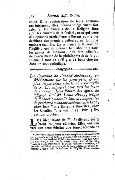 Journal historique et littéraire