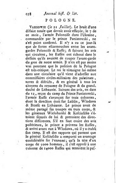 Journal historique et littéraire