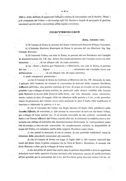 Deliberazioni del Regio Commissario