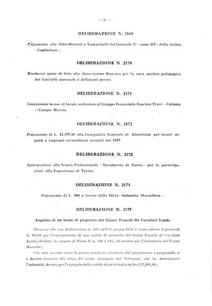 Deliberazioni del governatore