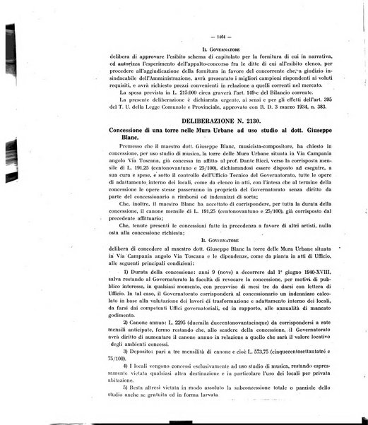 Deliberazioni del governatore