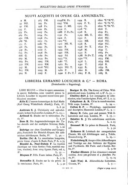 Bollettino delle opere moderne straniere acquistate dalle biblioteche pubbliche governative del Regno d'Italia