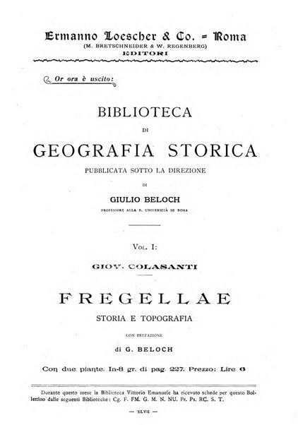 Bollettino delle opere moderne straniere acquistate dalle biblioteche pubbliche governative del Regno d'Italia