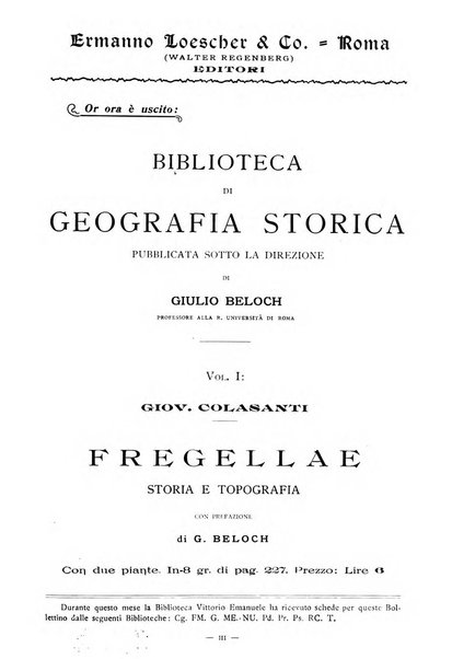 Bollettino delle opere moderne straniere acquistate dalle biblioteche pubbliche governative del Regno d'Italia