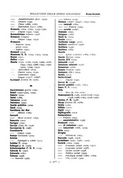 Bollettino delle opere moderne straniere acquistate dalle biblioteche pubbliche governative del Regno d'Italia