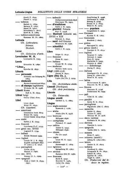 Bollettino delle opere moderne straniere acquistate dalle biblioteche pubbliche governative del Regno d'Italia