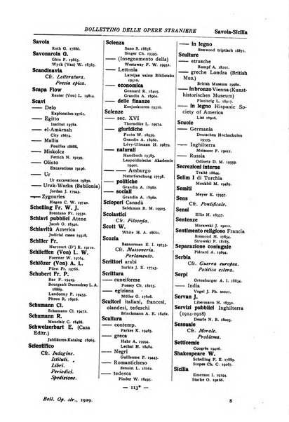 Bollettino delle opere moderne straniere acquistate dalle biblioteche pubbliche governative del Regno d'Italia