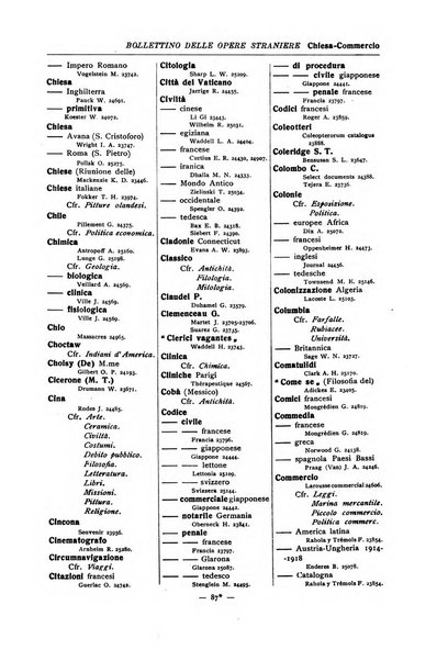 Bollettino delle opere moderne straniere acquistate dalle biblioteche pubbliche governative del Regno d'Italia