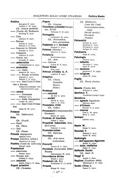 Bollettino delle opere moderne straniere acquistate dalle biblioteche pubbliche governative del Regno d'Italia