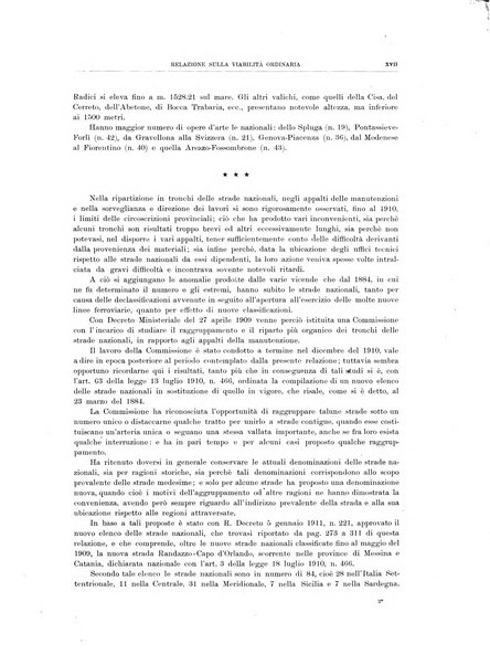 Relazione sulla viabilita ordinaria al ...