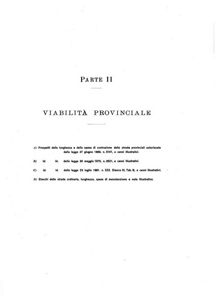 Relazione sulla viabilita ordinaria al ...