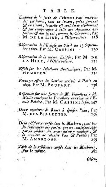 Histoire de l'Académie royale des sciences avec les Mémoires de mathematique & de physique, pour la même année, tires des registres de cette Académie.