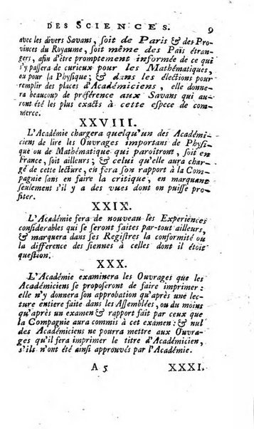 Histoire de l'Académie royale des sciences avec les Mémoires de mathematique & de physique, pour la même année, tires des registres de cette Académie.